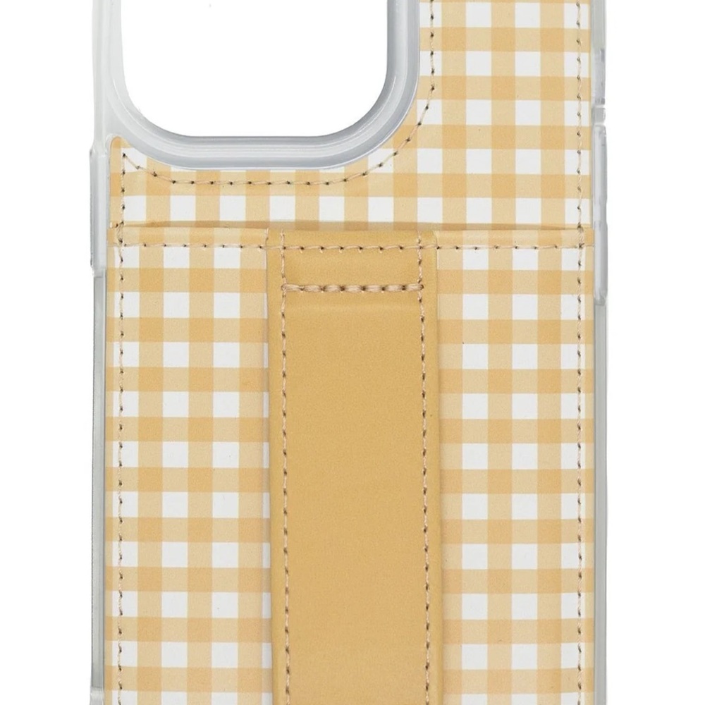Stylish Tan Checkered Phone Case